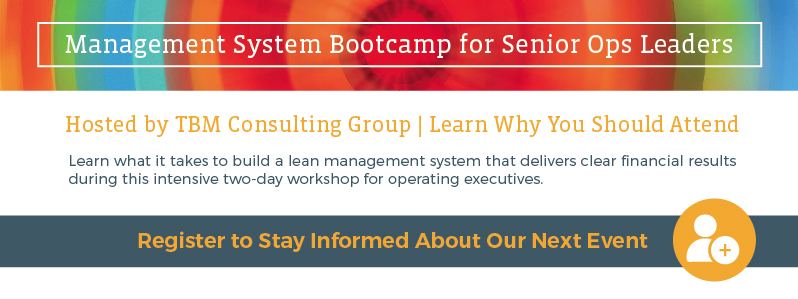 TBM Lean Management System Training Bootcamp - Register Now!