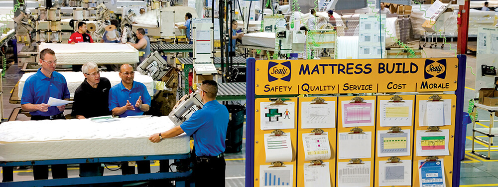 Seally mattress adopts lean manufacturing