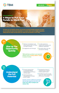 Value creation: 4 Ways to Put Your Funds to Work Fast